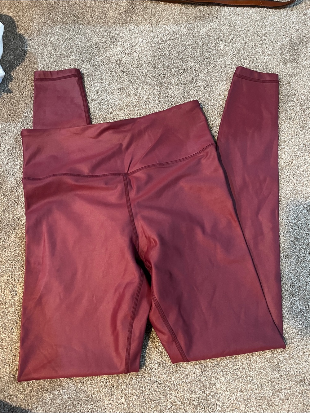 Zyia Metallic Wine Leggings